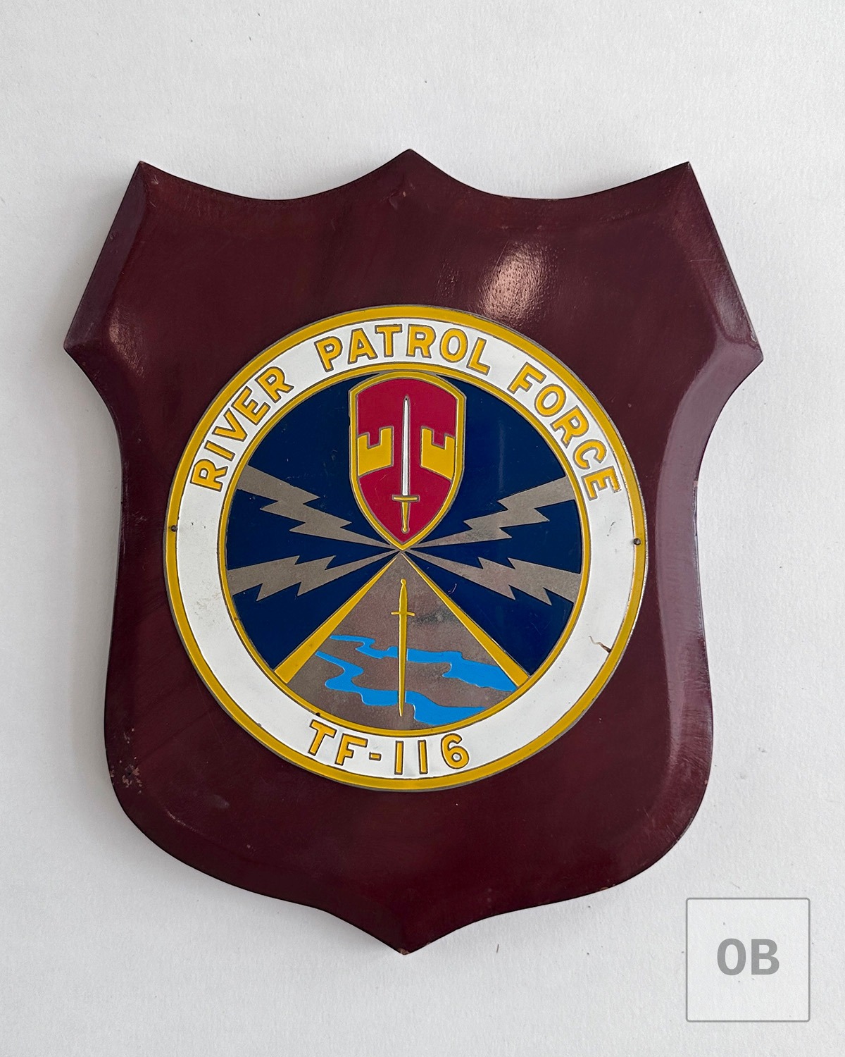 Task Force 116 riverine force plaque.