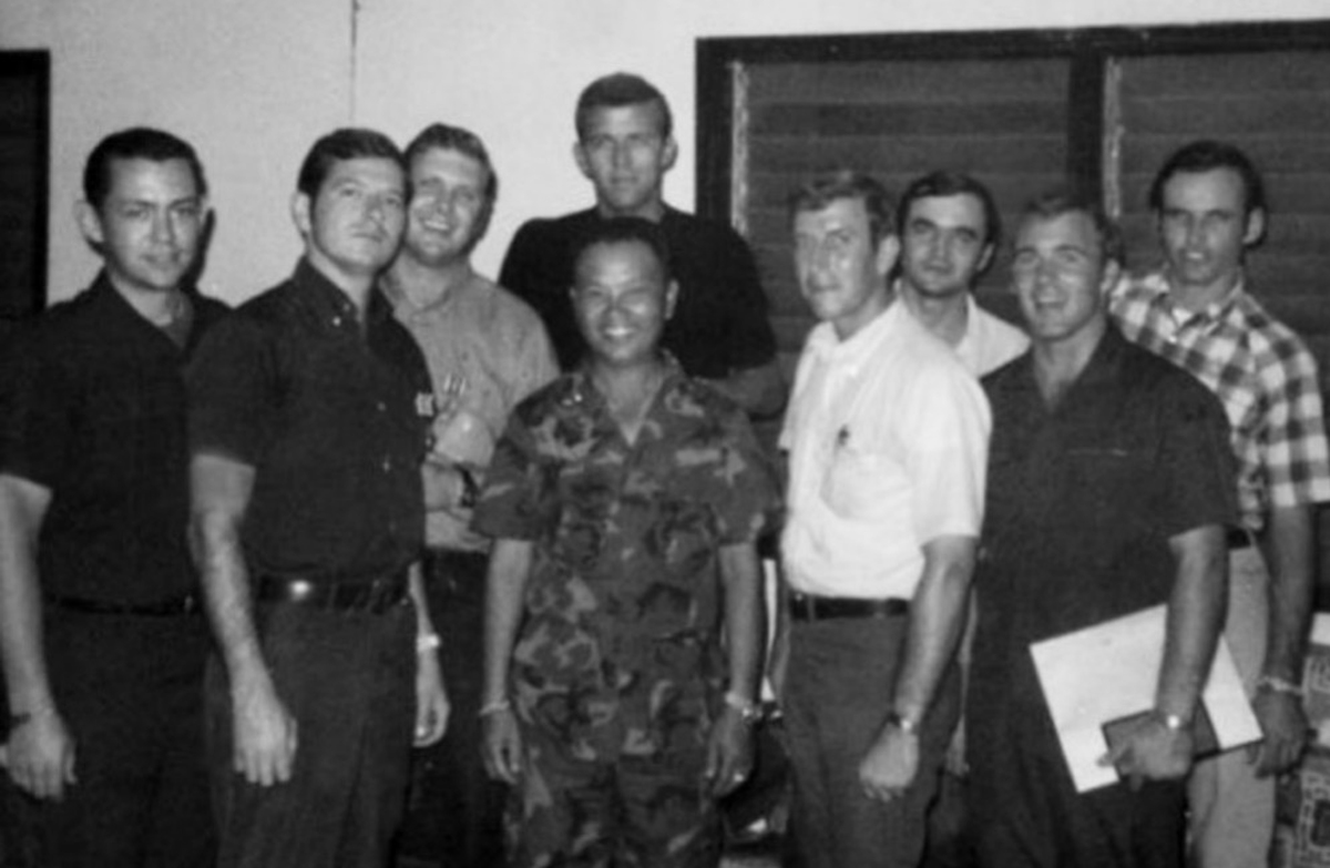 Ravens with Gen. Vang Pao group photo Long Tieng Laos 1970 Jim Hix